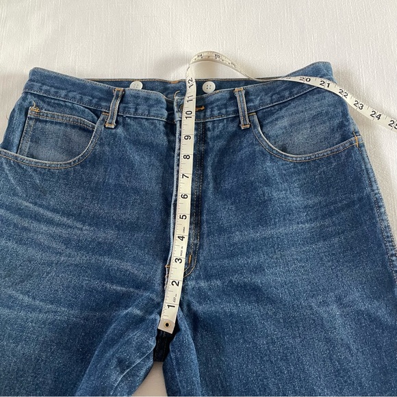 Rare Vintage Pierre Cardin Paris Wide Denim Crop Wide Leg Jeans 30x27 - Picture 12 of 13